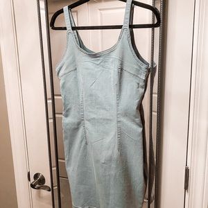 Light wash denim dress